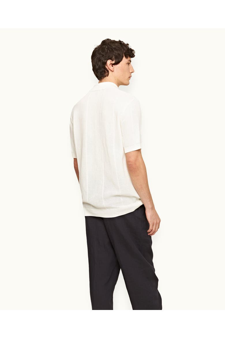 Tiernan Classic Fit Capri Collar Mercerised Cotton Shirt, Alternate, color, White