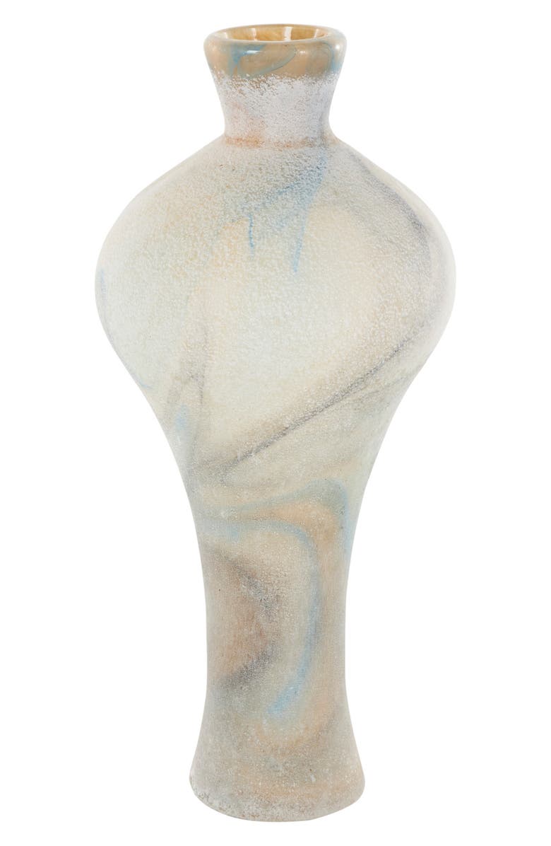 GINGER BIRCH STUDIO Marbled Glass Vase, Alternate, color,
