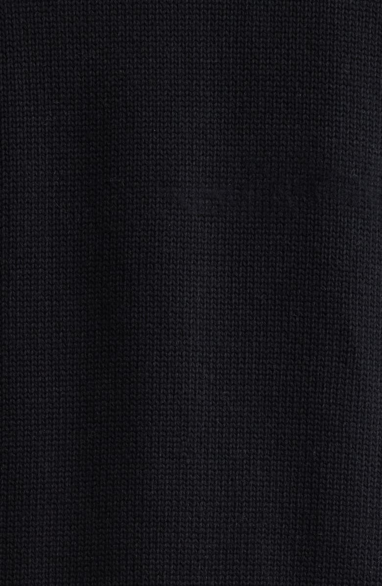 Schott NYC Cotton Zip Cardigan, Alternate, color, Black