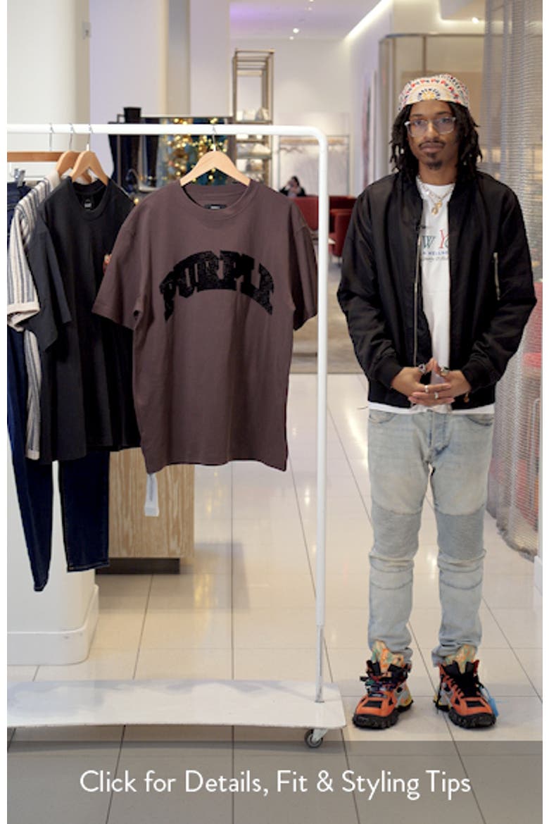 Flocked Logo Heavyweight Cotton Graphic T-Shirt video