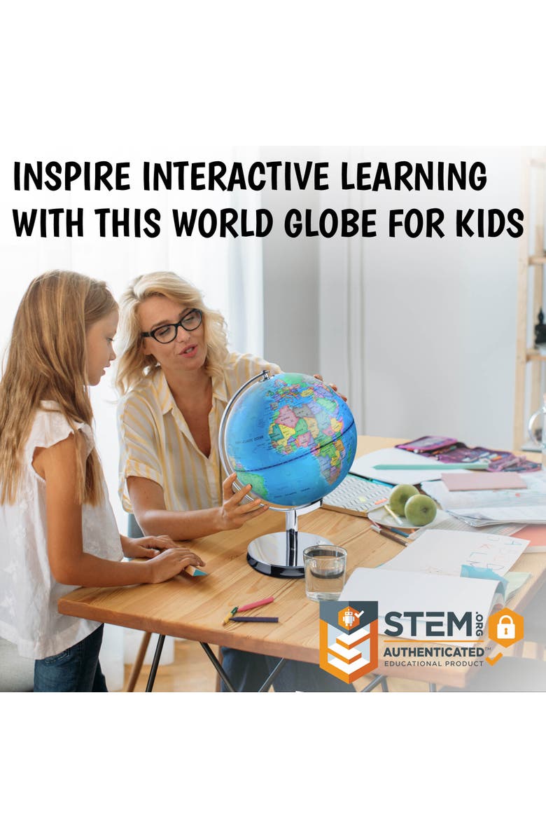 USA Toyz Illuminated Globe of the World with Stand - 9 Diameter, Alternate, color, Multi Color