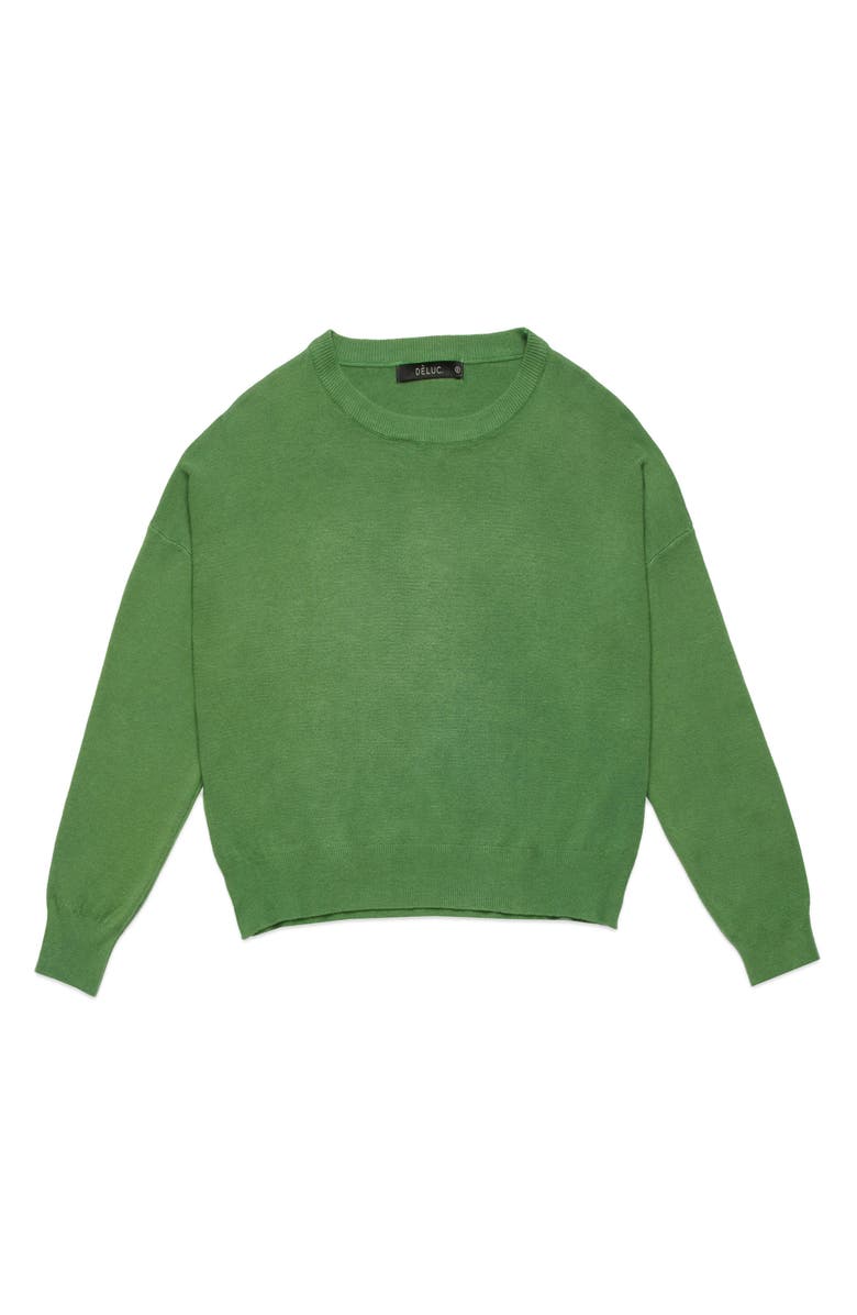DELUC Polly Crewneck Sweater, Alternate, color, Green