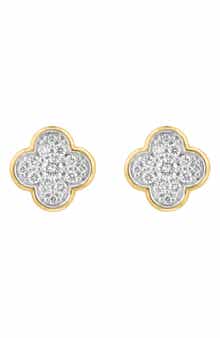 EFFY Diamond Clover Stud Earrings