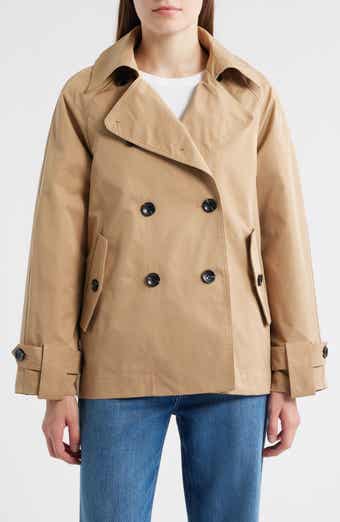 Double Breasted Short Trench Coat