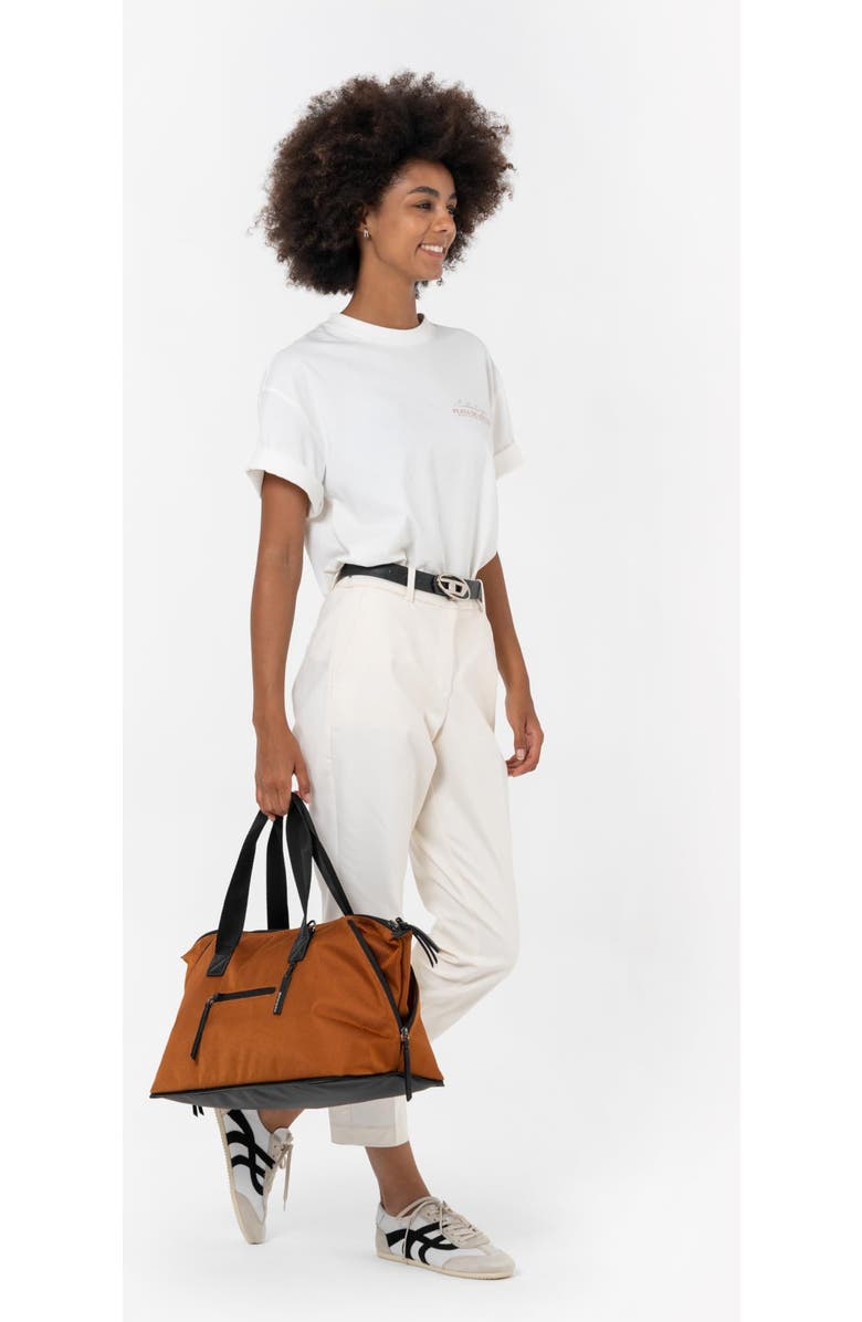 Sherpani Boston Anti Theft Travel Tote Bag with Removable Shoe Compartment, Alternate, color, Morocco