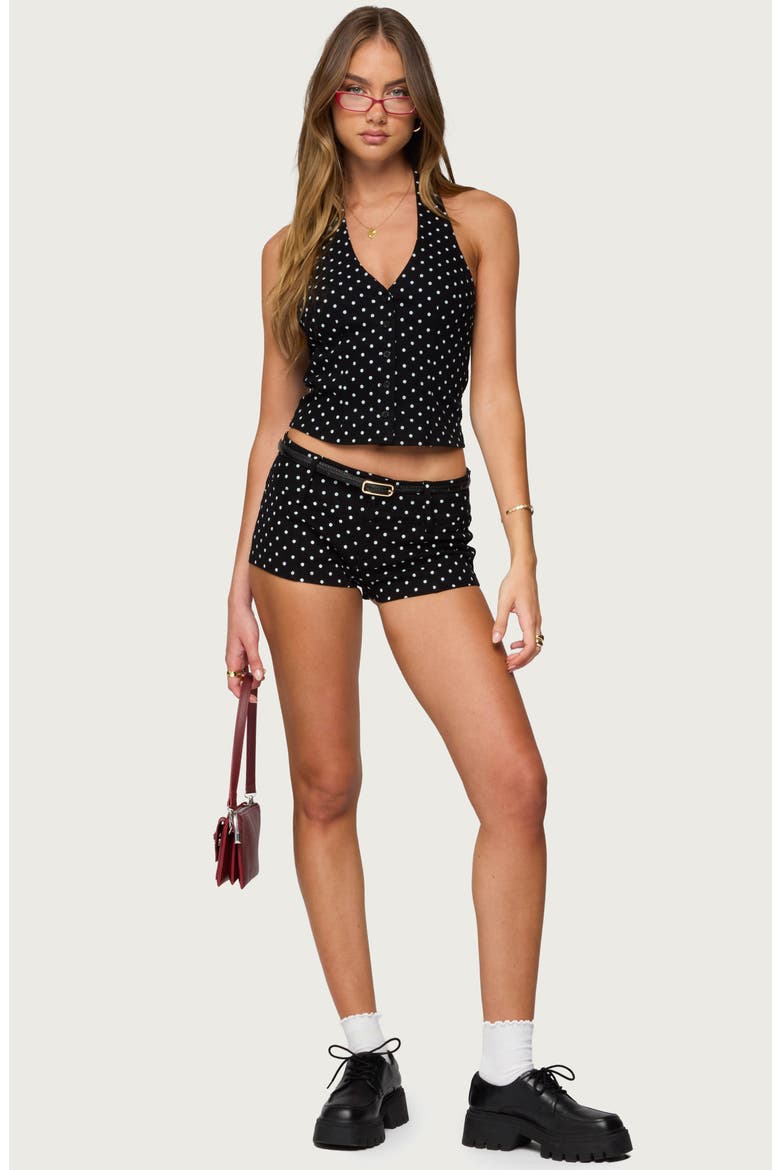 Twyla Polka Dot Shorts, Alternate, color, BLACK-AND-WHITE