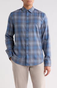 Vince Inwood Plaid Long Sleeve Button-Up Shirt