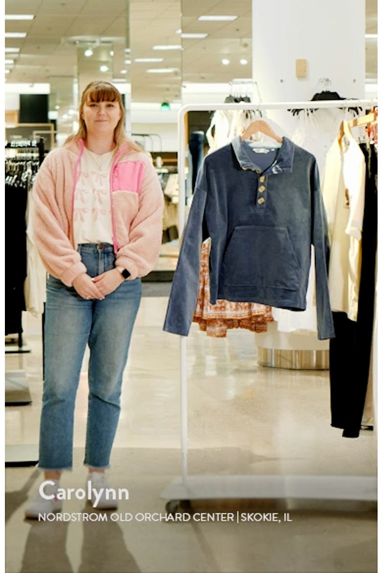 Button Cotton Corduroy Pullover video
