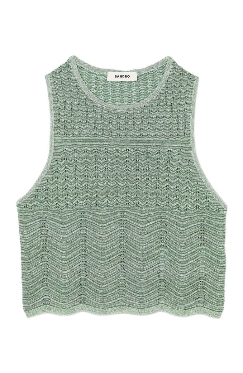 SANDRO Decorative knit top, Alternate, color, 