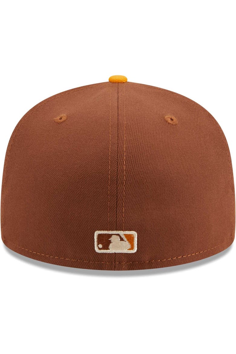 Men's New Era Brown Oakland Athletics Tiramisu  59FIFTY Fitted Hat, Alternate, color, Brown