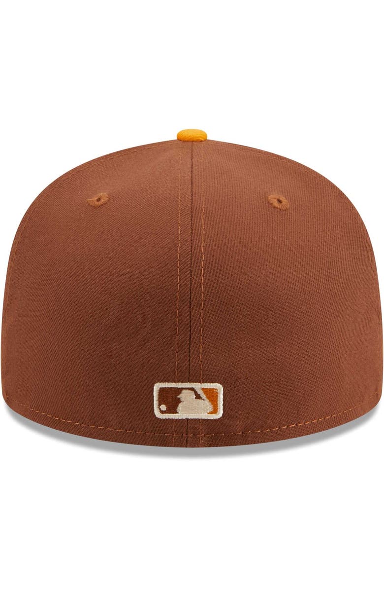 New Era Men's New Era Brown Oakland Athletics Tiramisu  59FIFTY Fitted Hat, Alternate, color, Brown