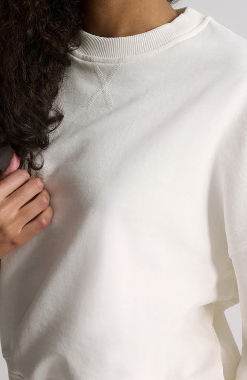 Brooklyn Industries Anti Oversize Cotton Sweatshirt In White