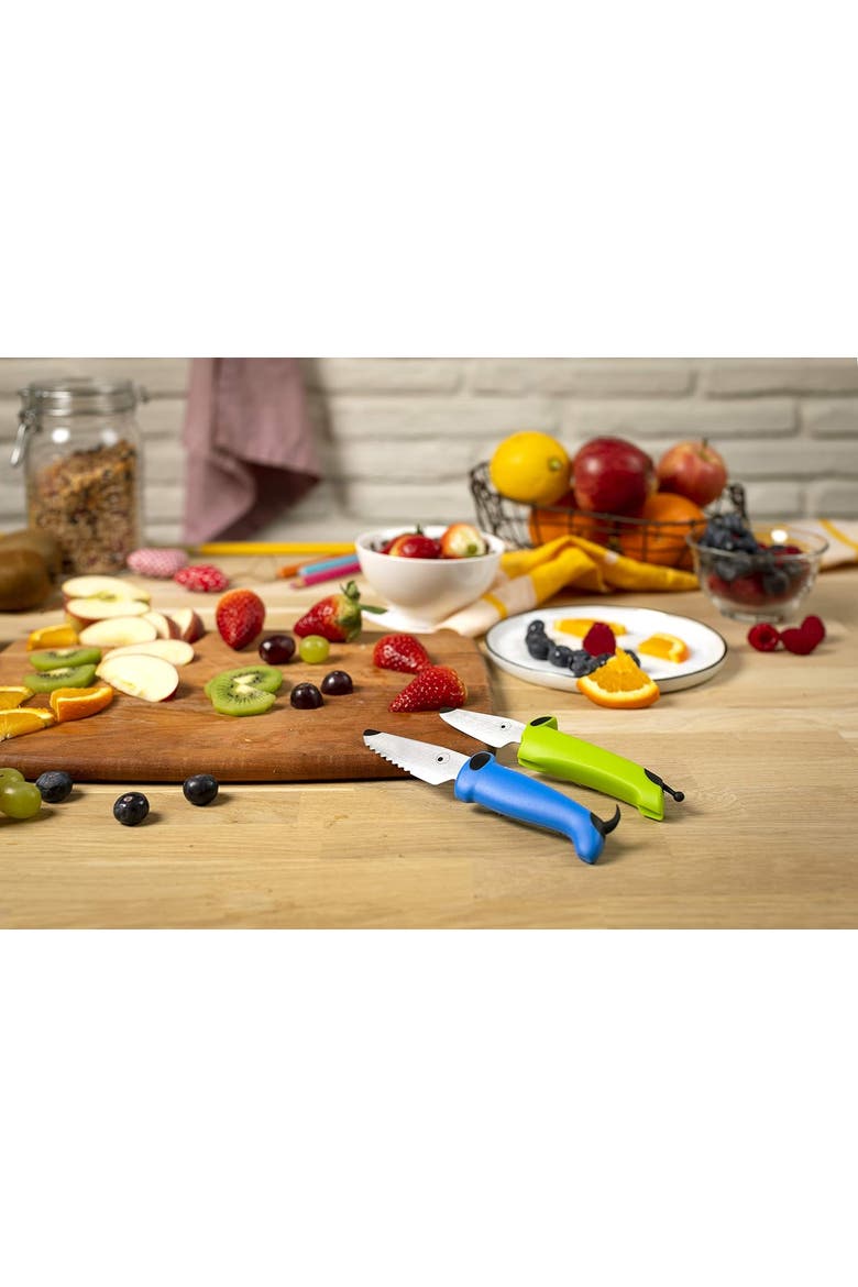 Kinder Kitchen Essential Knife Set, Blue/Green, Alternate, color, Blue