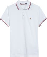 Moncler Tipped Cotton Piqué Polo