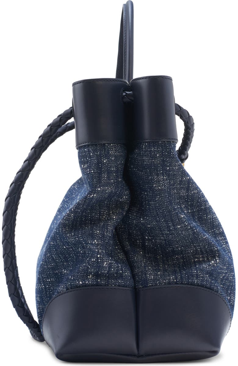 Bottega Veneta Large Andiamo Bouclé & Leather Tote, Alternate, color,