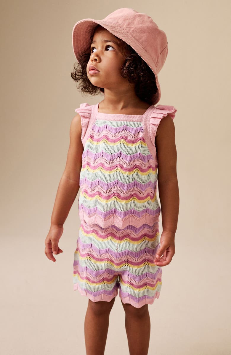 NEXT Kids' Pastel Stripe Tank & Shorts Set, Alternate, color, Neutral
