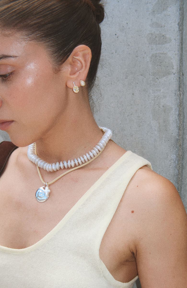 Joiana Jewelry Pave Drop Earrings, Alternate, color, Gold / White