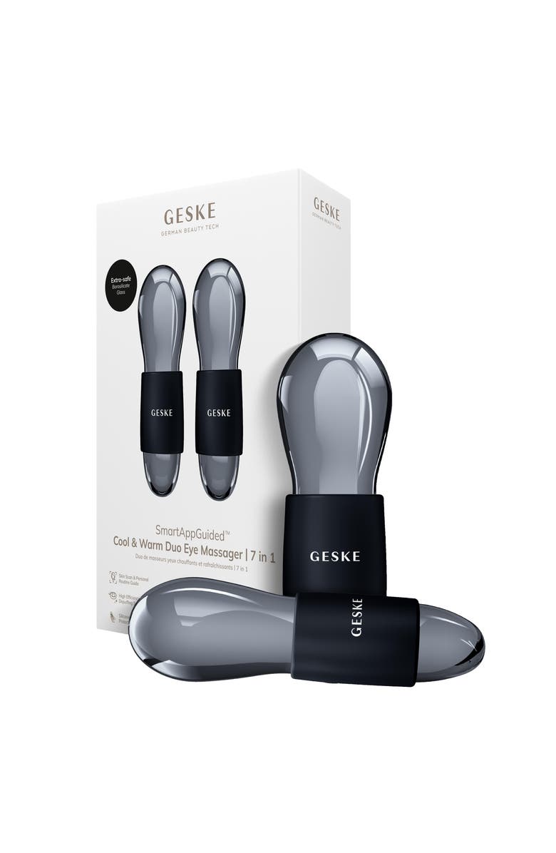 GESKE SmartAppGuided Cool & Warm Duo Eye Massager | 7 in 1, Main, color, Black