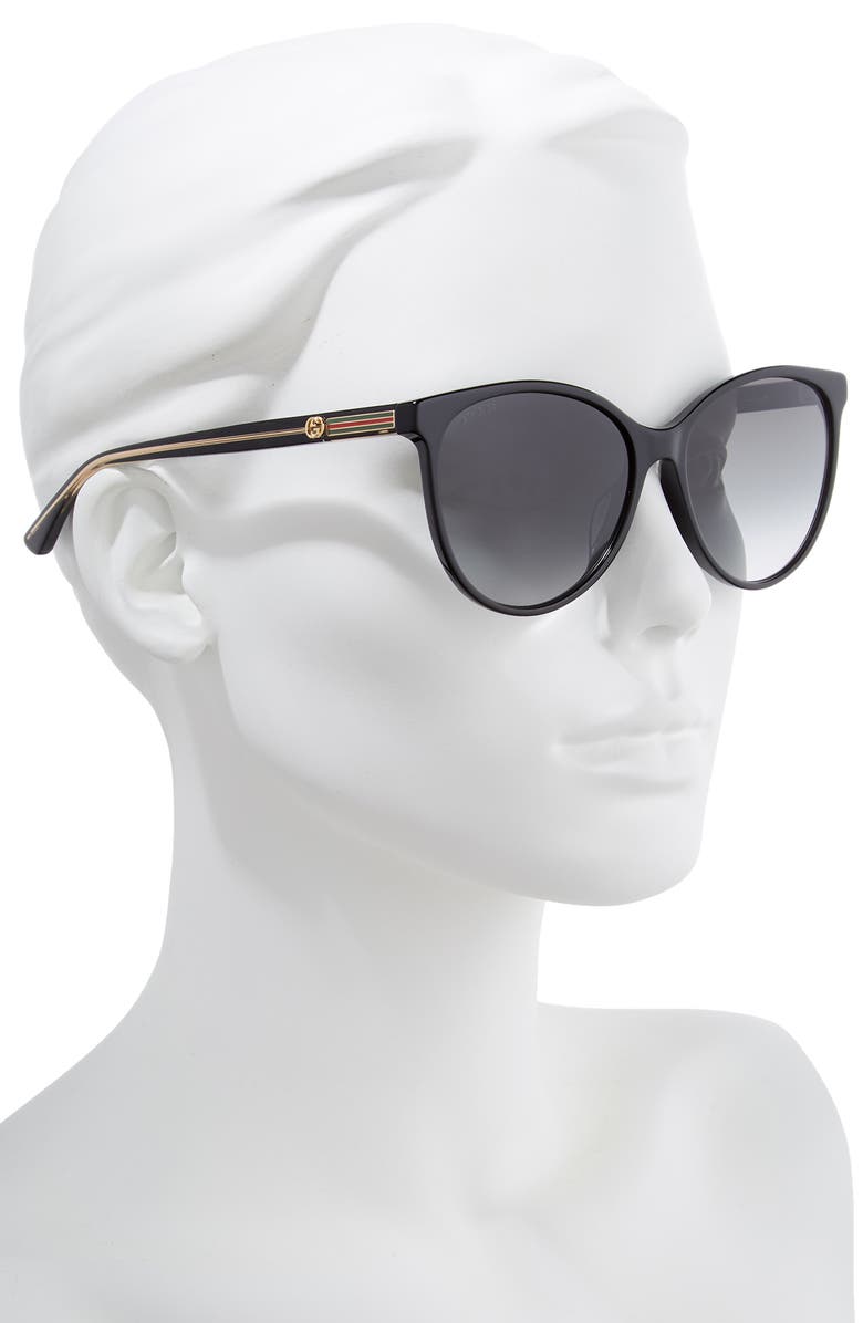 Gucci 57mm Cat Eye Sunglasses, Alternate, color,