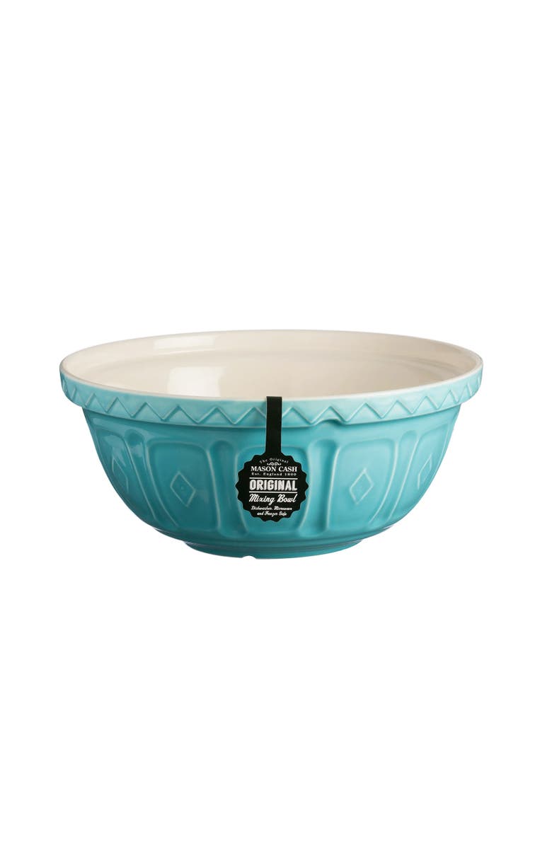 MASON CASH Color Mix Turquoise Size 12 Mixing Bowl, 4.25 Quart, Alternate, color, Turquoise