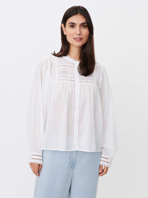 Maizoria Mandarin Collar Blouse