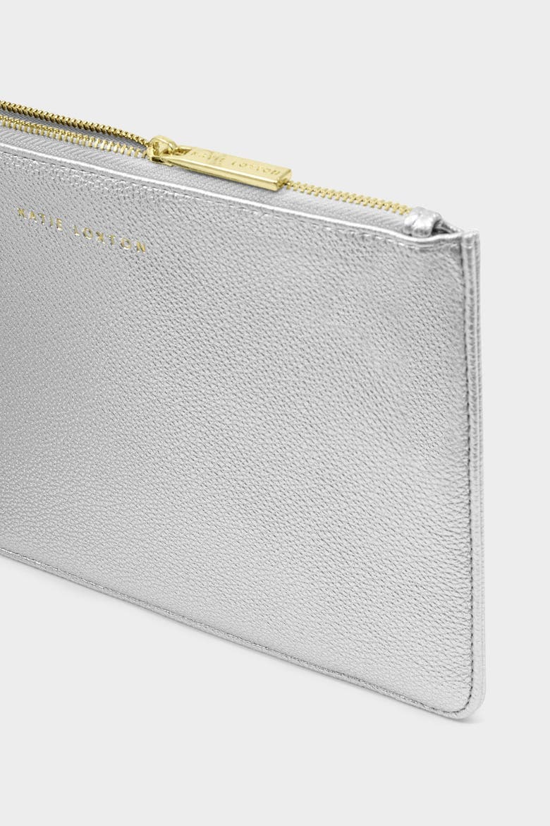 Hallie Wristlet Pouch, Alternate, color, Silver