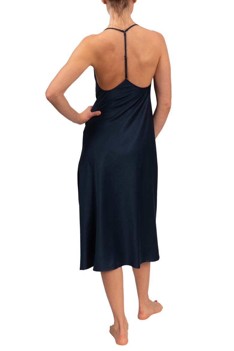 Sloan T-Back Midi Nightgown, Alternate, color, INKY BLUE