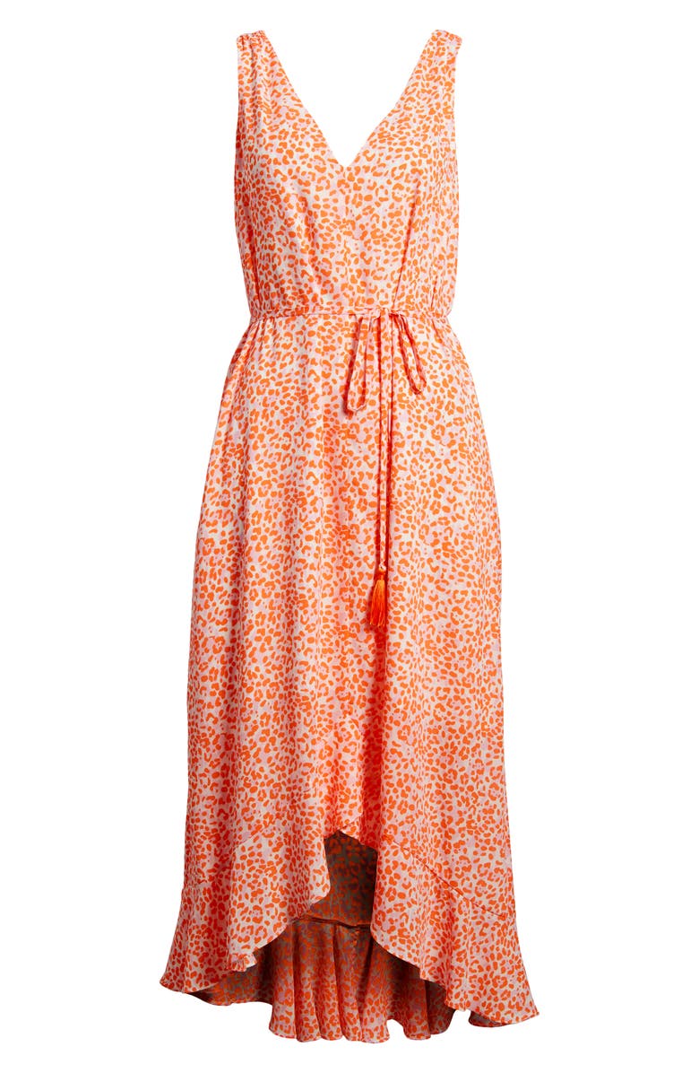 Tommy Bahama Charming Cheetah High-Low Dress, Alternate, color, 