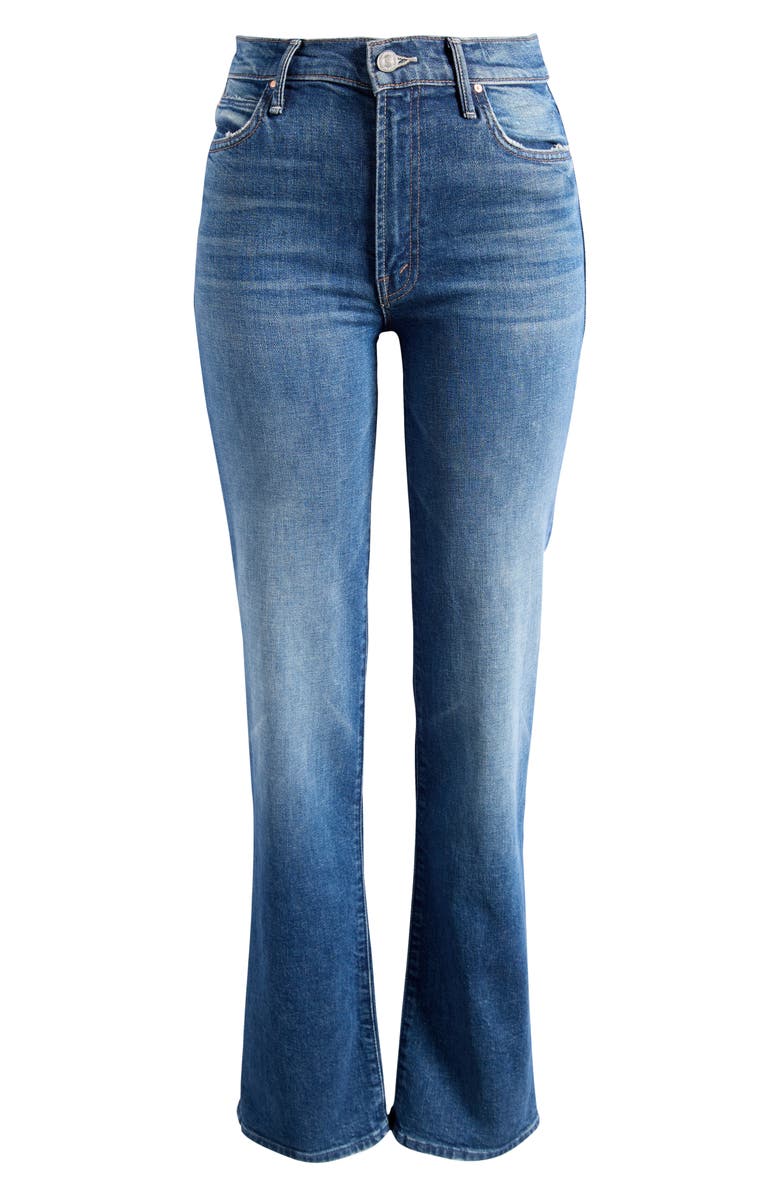 MOTHER The Kick It Ankle Flare Jeans, Alternate, color, Tell It To The Pope