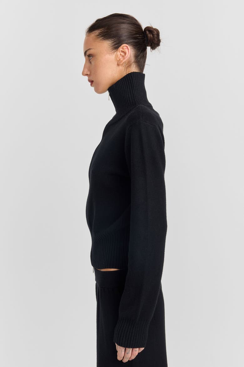 Clarisse Knit Jacket, Alternate, color, Black