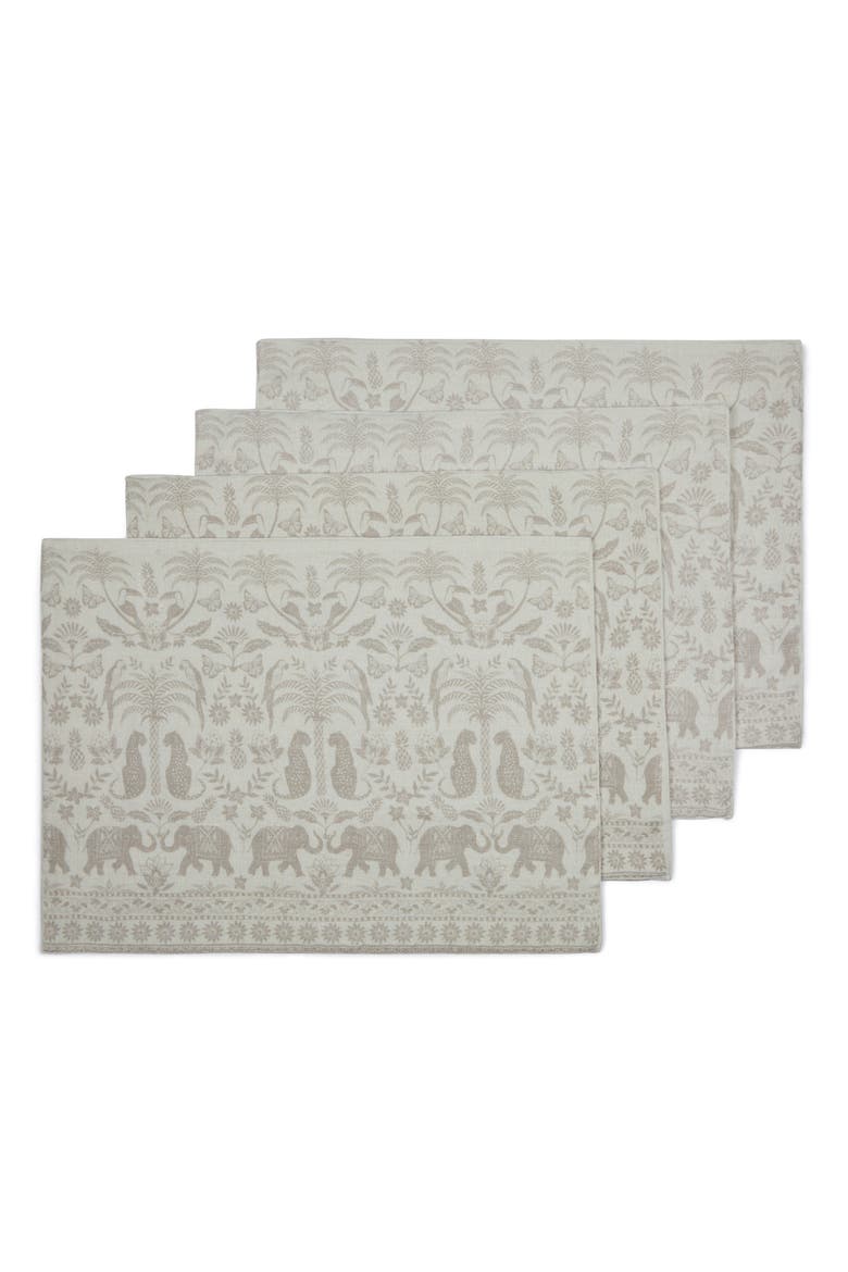 Garden of Eden Placemats - Set of 4, Main, color, Seashell Gray & Dunes