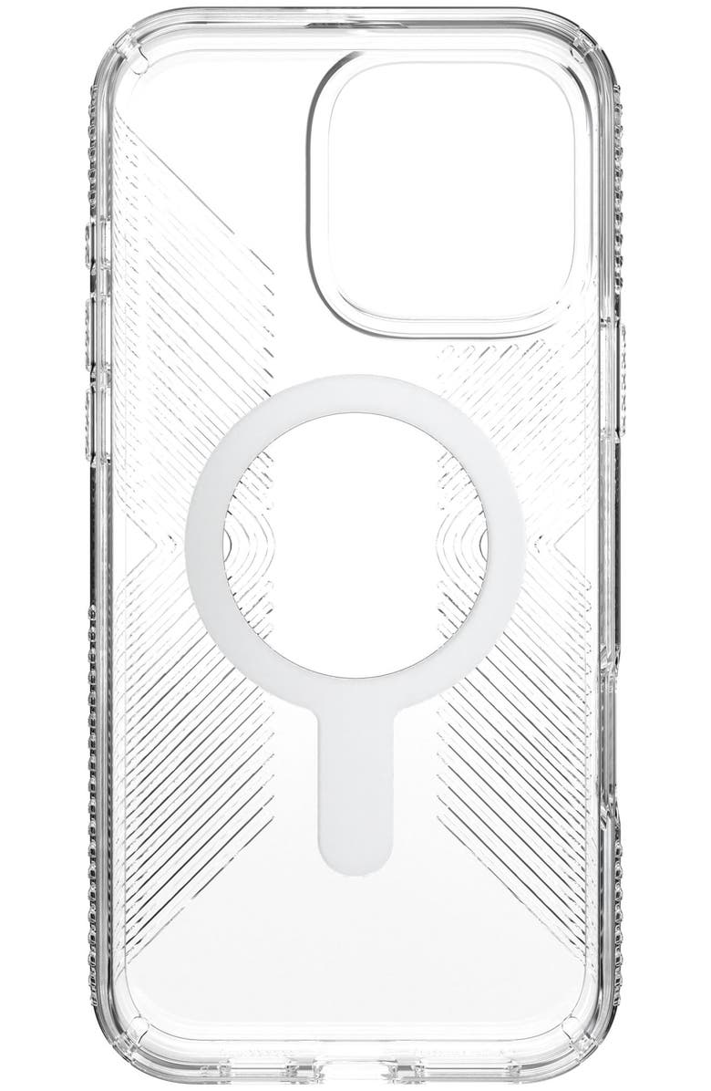 Speck Presidio Perfect Clear Grip Case with ClickLock for Apple iPhone 16 Pro Max, Alternate, color, Clear