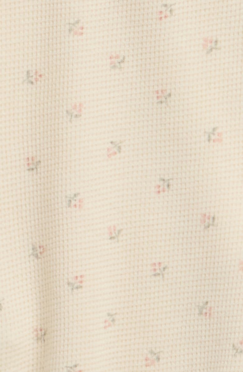 QUINCY MAE Kids' Ruby Ditsy Organic Cotton Top & Shorts Set, Alternate, color, Natural