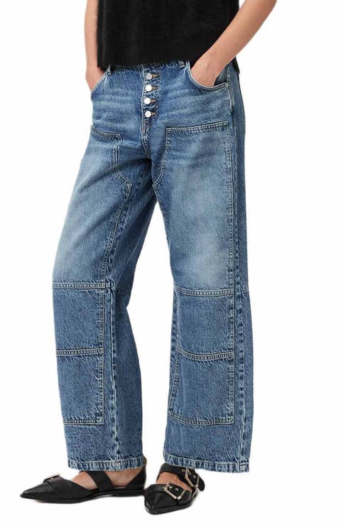 Tay Wide Leg Carpenter Jeans (Vintage Indigo)
