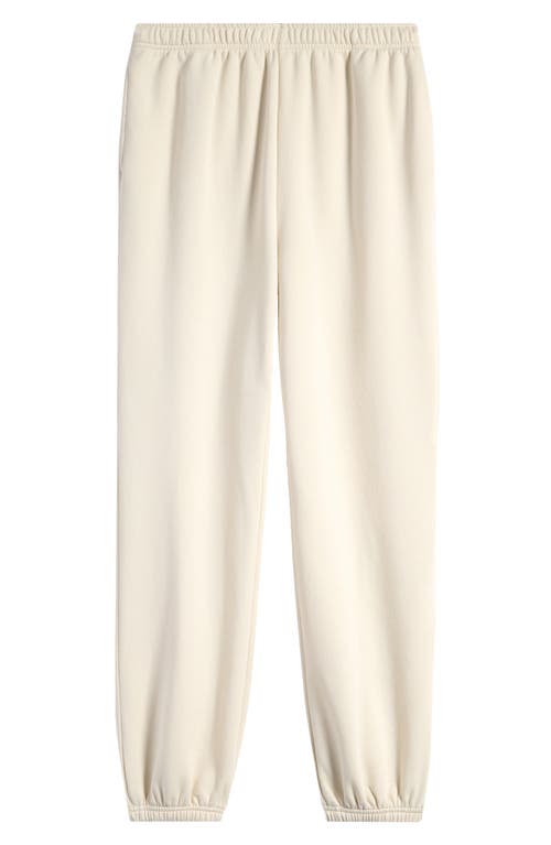 Treasure & Bond Kids' Classic Cotton Blend Fleece Sweatpants in Ivory Dove 