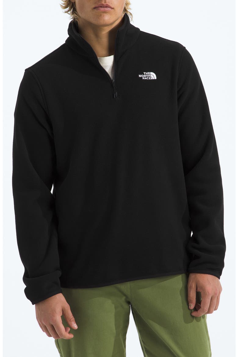 Glacier Fleece Quarter Zip Pullover, Main, color, TNF BLACK