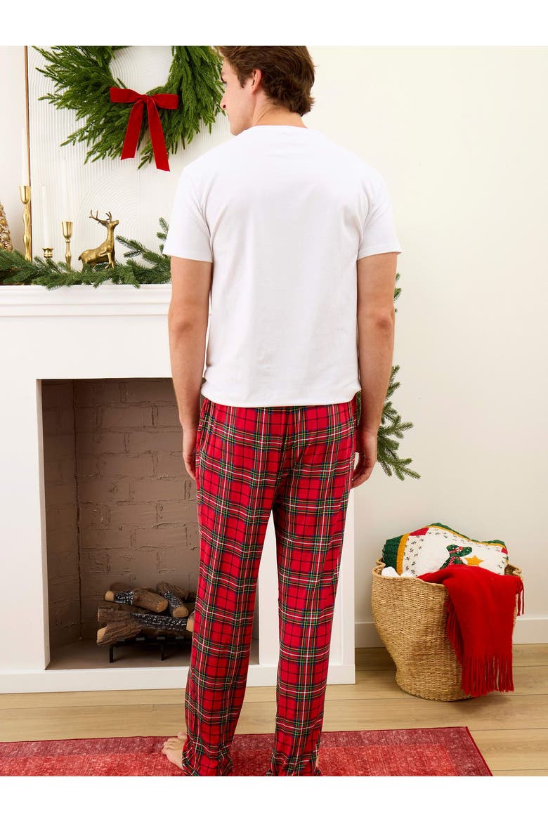 Softsnooze Unisex Holiday Adult Pajama Pants, Alternate, color, Red Nicholas Plaid