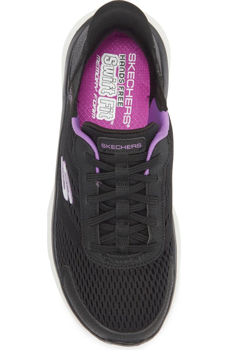 SKECHERS D-Lux Walker Swift-Fit<sup>®</sup> Sneaker, Alternate, color, Blk-Black