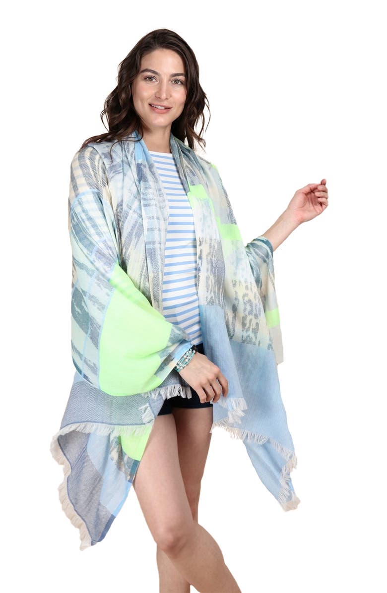 SAACHI Ebraxas Mixed Print Scarf, Alternate, color, 