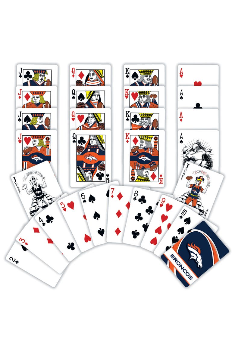 Denver Broncos Playing Cards, Alternate, color, Multicolor