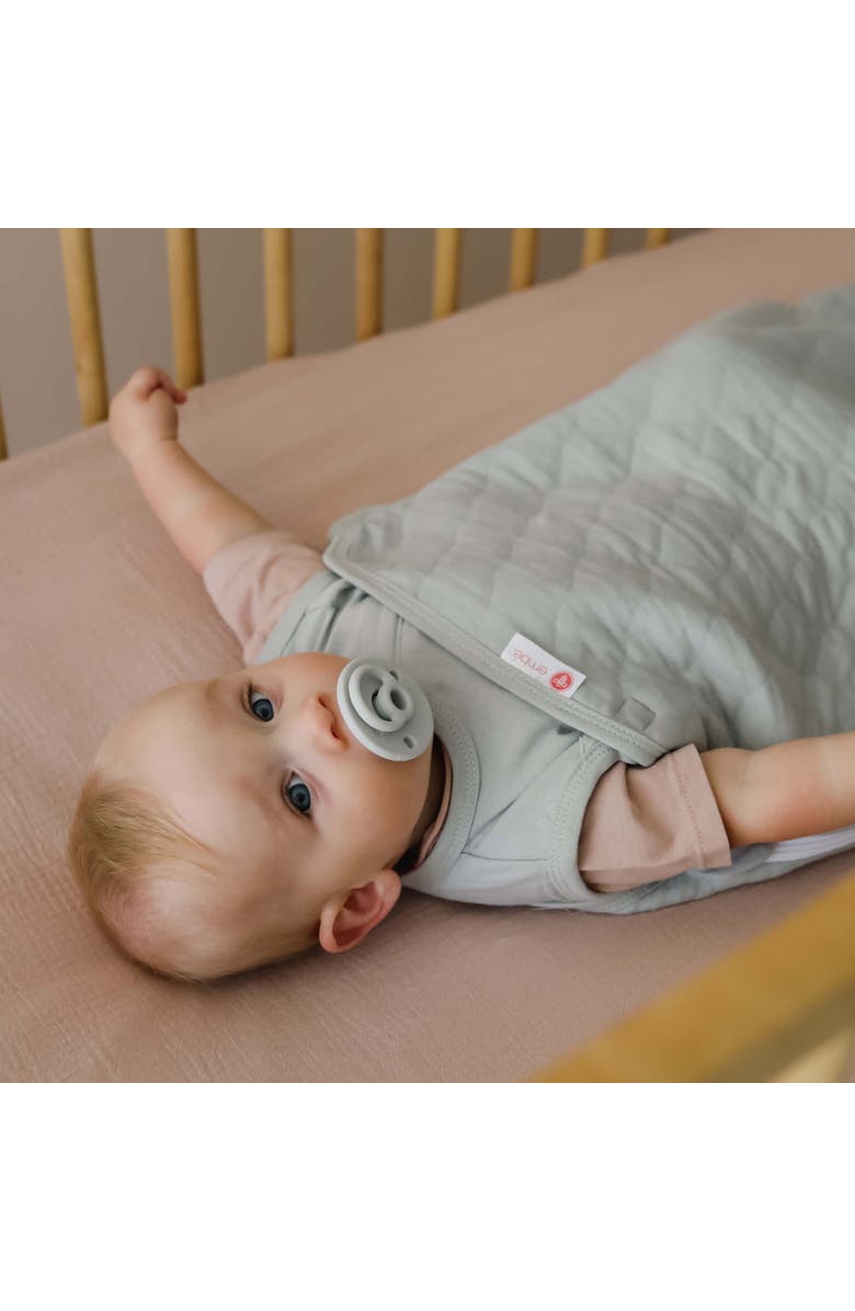 embé Baby Binnie Stow-Away Retractable Silicone Pacifier, Alternate, color, Pebble