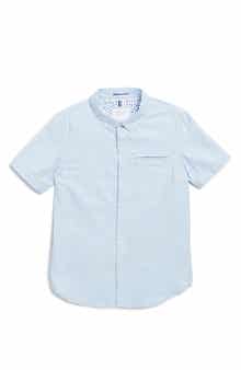 DENIM AND FLOWER Kids' Short Sleeve Button-Down Shirt