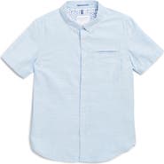 DENIM AND FLOWER Kids' Short Sleeve Button-Down Shirt