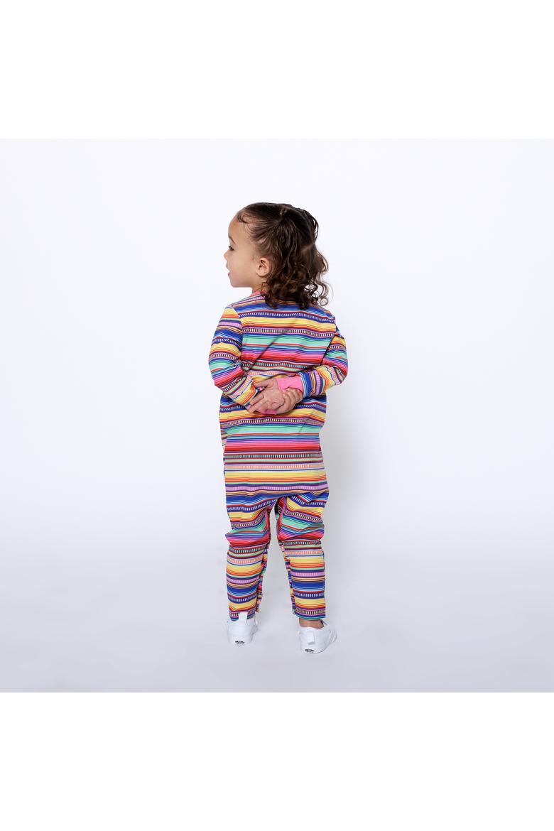 Baby Jumpsuit Romper, Alternate, color, Multicolor Stripe