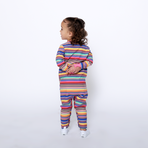 Mixed Up Clothing Baby Jumpsuit Romper In Multicolor Stripe