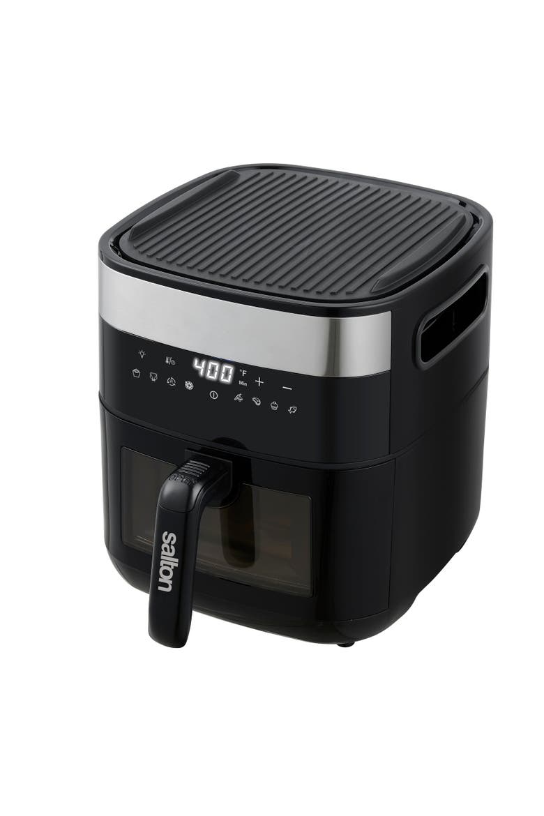 Flip and Cook Air Fryer, Alternate, color, Black