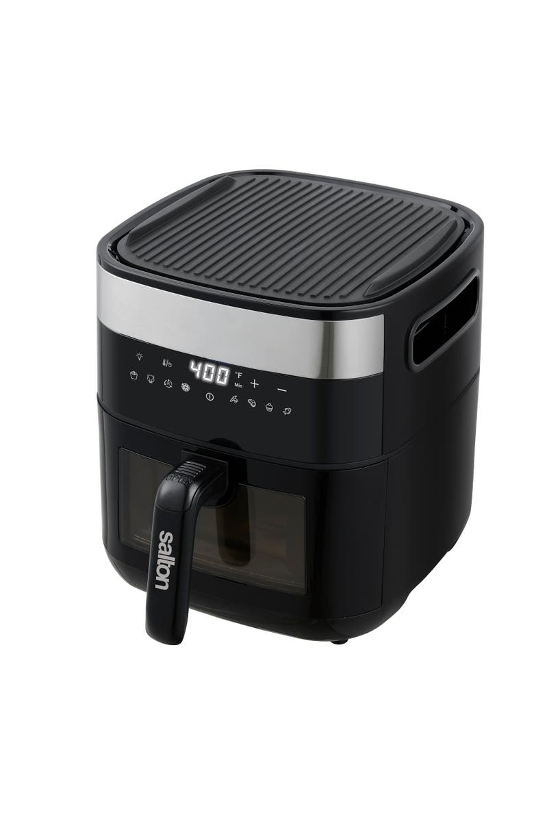 Salton Flip and Cook Air Fryer, Alternate, color, Black