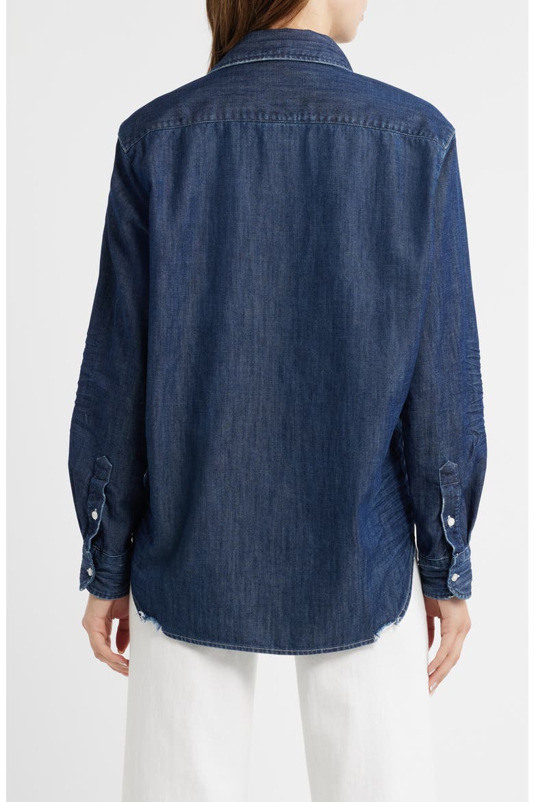 Eileen Relaxed Denim Button-Up Shirt, Alternate, color, DENIM WASH