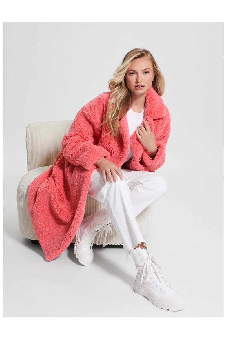 Alina Teddy Coat, Alternate, color, REVIVAL ROSE