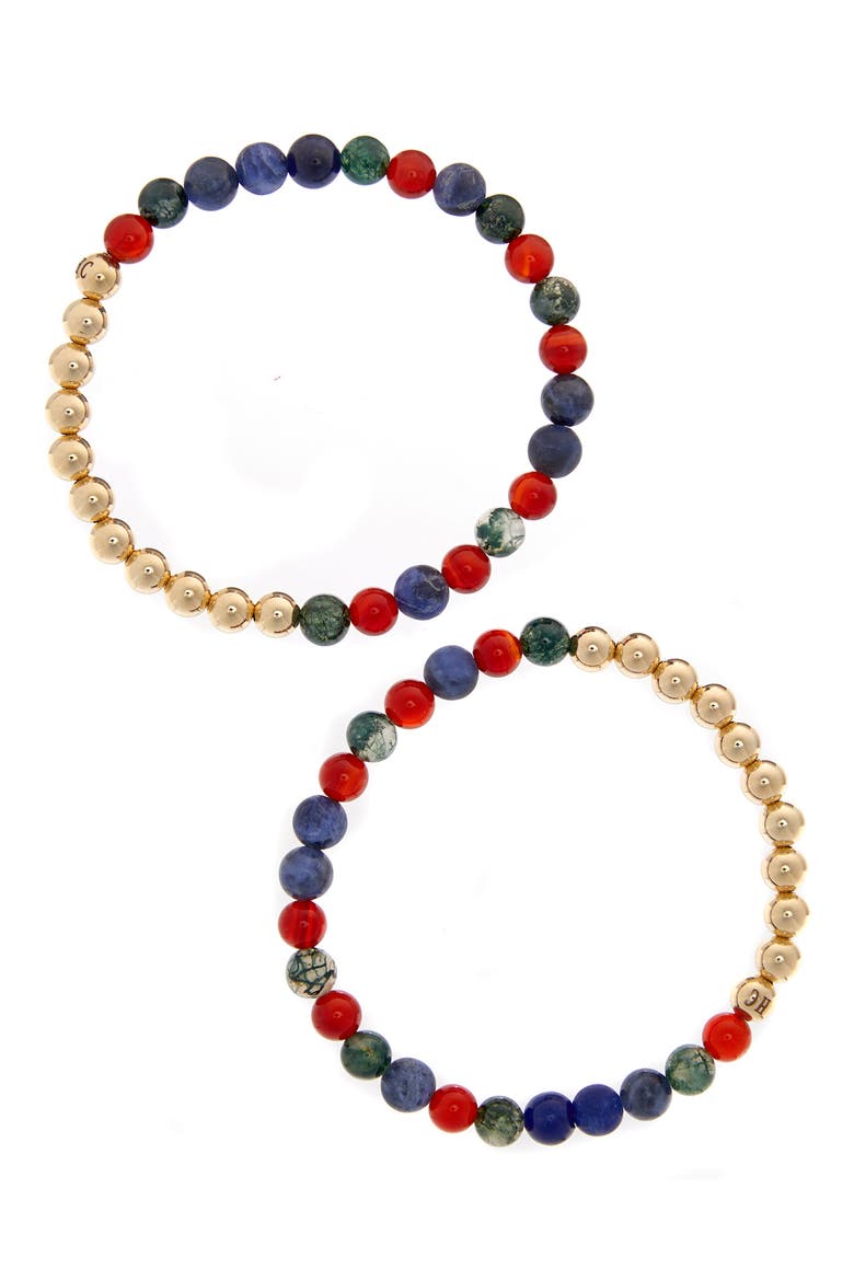 N77 Detox Set of 2 Healer's Bracelets, Main, color, YELLOW GOLD